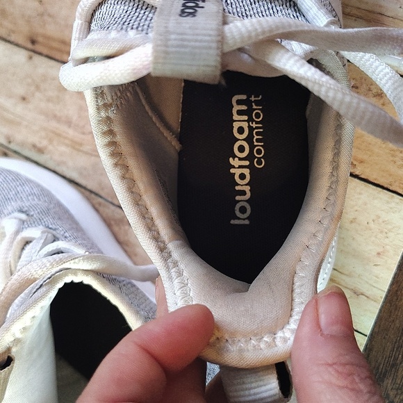 Adidas Cloudform Gray and White Sneakers - Picture 4 of 5